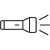 Flashlight Line Icon