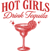 Humorous Aperitif Girls Drink Tequila