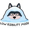 Stylish Husky in Snow Blanket