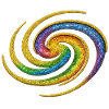 Galactic Rainbow Spiral