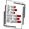 Humorous Electoral Commitment Poster