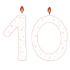 célébration 10e anniversaire Sprinkles Design