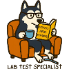 Husky Reading Glasses T-Shirt Design