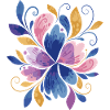 Elegantes Schmetterlings-Blumendesign