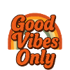 "Gute Vibes" Only Retro Rainbow
