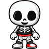 Squelette Bande Dessinée Halloween