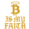 Bitcoin Glauben Symbol Design