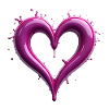 Splattering Pink Heart