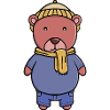 Cozy Bear in Winter Attire