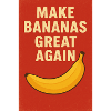 Humorous slogan with vibrant banana