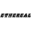 Ethereal lettering in black and white