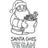 Santa Goes Vegan – Funny Xmas Design