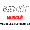 Muscular Design with Red Geometric Pattern