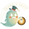 Friendly Ghost with Lantern