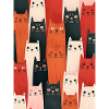 Bunte Katzen Illustration