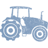Tractor Silhouette Farmer Grunge Design