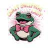 Crazy Bullfrog Lady Funny Bullfrog With