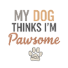 My dog thinks I'm great