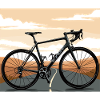 Dynamic bike in sunset