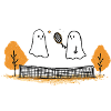 Halloween Tennis Ghosts Fall Fun Match