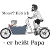 Papa auf Lastenrad