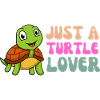 Adorable Turtle Lover Illustration