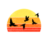 Sunset Birdwatching Scene