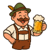 Bayerischer Biergarten Trinklied Design