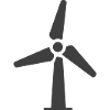 Wind Turbine Icon Logo