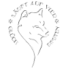 Elegant dog silhouette with message