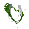 Nature-inspired horseshoe with clover