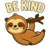 Cute Sloth Friendship Design