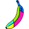 Neon Banana Pop Art Design