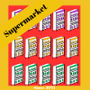 Retro Supermarket Shelves Illustration