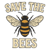 Save the Bees Bee Motif