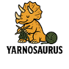 Yarnosaurus knitting