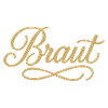 BRAUT Elegant Gold Embroidery Lettering