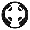 Novgorod cross black circle illustration
