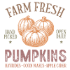 Rustic pumpkin with harvest motif