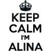 T-shirt imprimé « Keep calm, I’m Alina »
