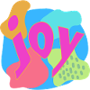 Lebendige Joy-Expression im Pop-Art-Stil