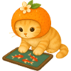 Bright Fruit Cat for Kids