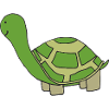 Playful turtle illustration
