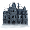 Gothic Haunted House Illustration