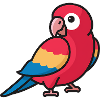 Macaw Parrot Cartoon Animal Lover
