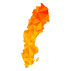 Sweden - Sverige - Sweden - abstract - map