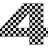 Checkerboard Number 4 Design