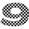 Checkered Number 9 Design