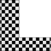 Checkered letter L