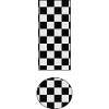 Checkermuster Schwarz Weiß - ! Ausrufezeichen
